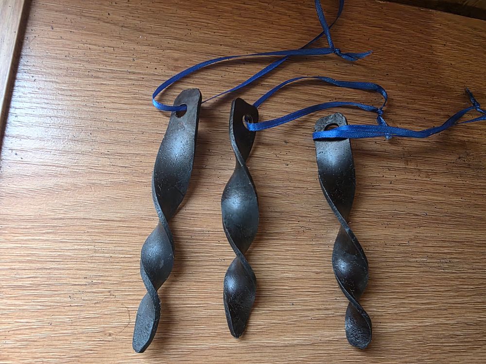 Spiral Christmas ornaments 